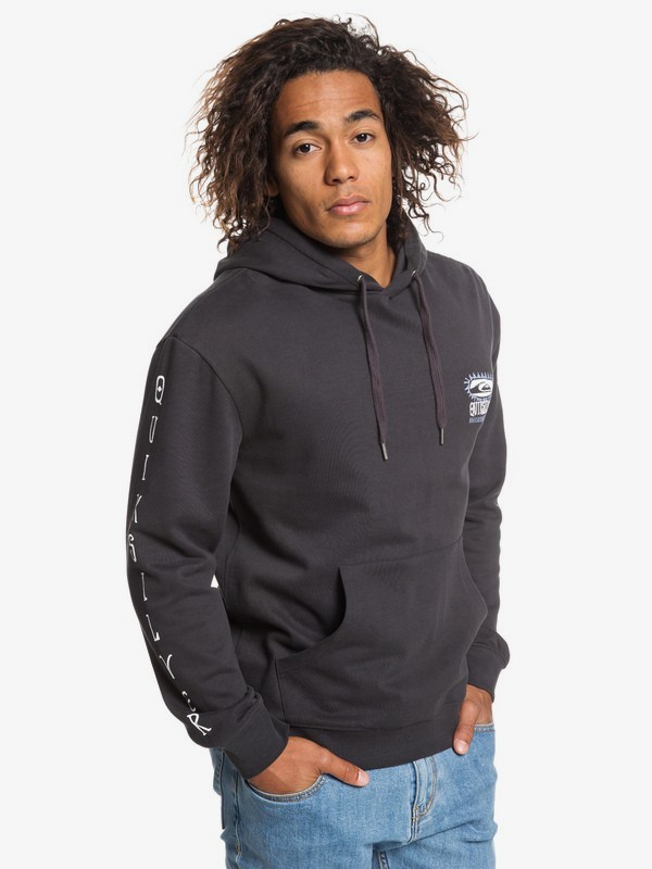 quiksilver, Originals - Sudadera con Capucha para Hombre, TARMAC (kta0) 0 Originals - Sudadera con Capucha para Hombre Negro EQYFT03963 Quiksilver