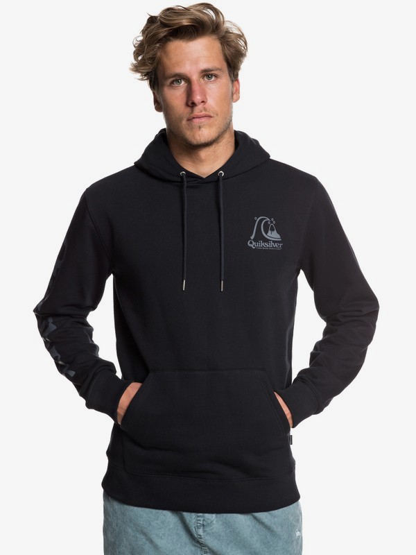 quiksilver, Spring Roll Hoodie, BLACK (kvj0) 0 Spring Roll Hoodie Black EQYFT03972 Quiksilver