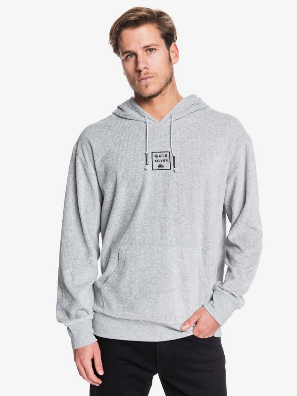 quiksilver, Corduroy Hoodie, LIGHT GREY HEATHER (sjsh) 0 Corduroy Hoodie Grey EQYFT04002 Quiksilver
