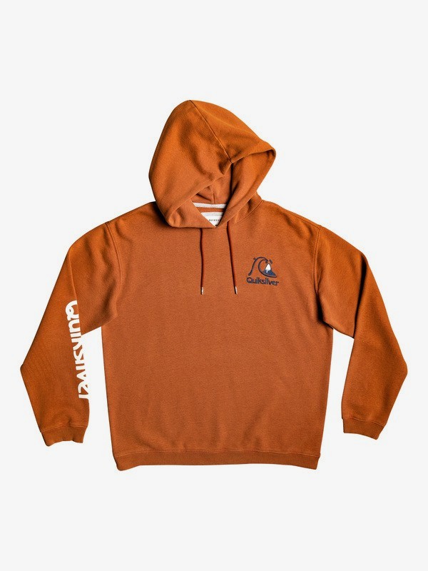 quiksilver, Sweet As Slab Hoodie, BURNT BRICK (mpm0) 0 Sweet As Slab Hoodie Pink EQYFT04003 Quiksilver