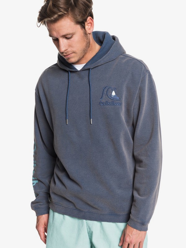 quiksilver, Sweet As Slab Hoodie, MOONLIT OCEAN (byk0) 0 Sweet As Slab Hoodie Blue EQYFT04003 Quiksilver
