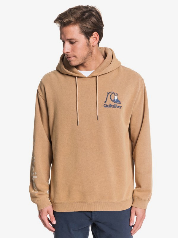 quiksilver, Sweet As Slab Hoodie, CARIBOU (sze0) 0 Sweet As Slab Hoodie Grey EQYFT04003 Quiksilver