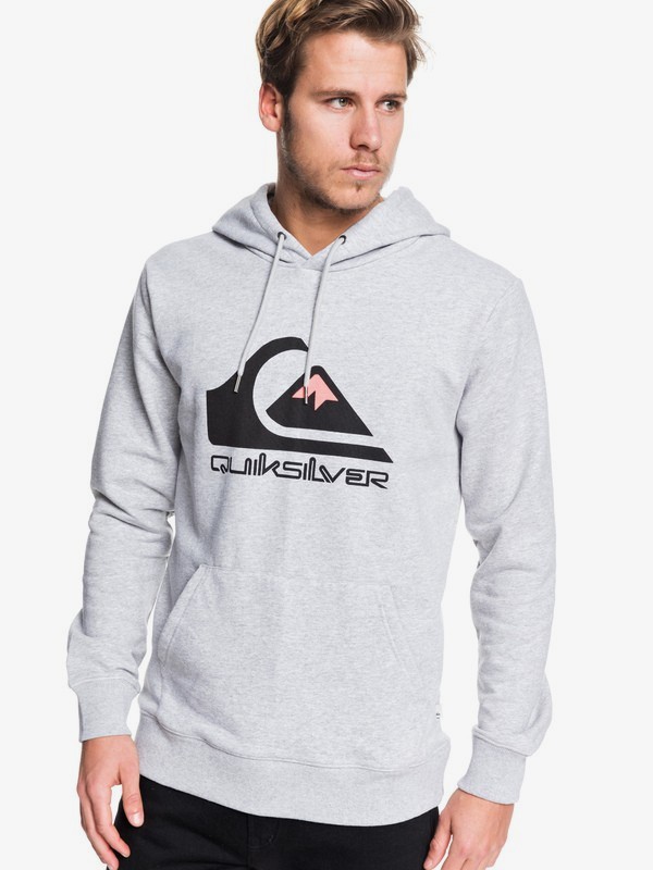 quiksilver, Omni Logo Hoodie, ATHLETIC HEATHER (sgrh) 0 Omni Logo Hoodie Grey EQYFT04025 Quiksilver