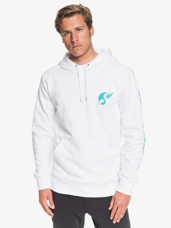 quiksilver, Strange Times Hoodie, WHITE (wbb0) 0 Strange Times Hoodie White EQYFT04070 Quiksilver