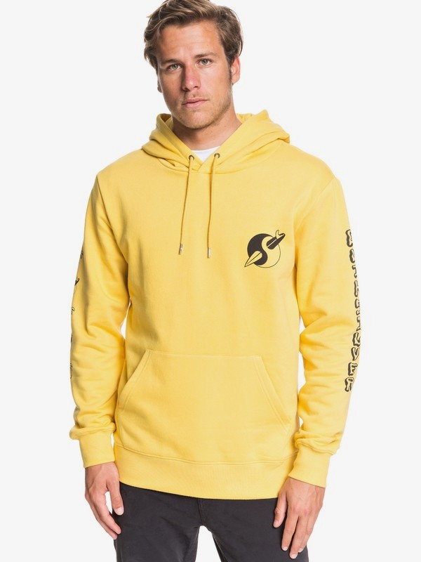 quiksilver, Strange Times Hoodie, MISTED YELLOW (yhl0) 0 Strange Times Hoodie Yellow EQYFT04070 Quiksilver