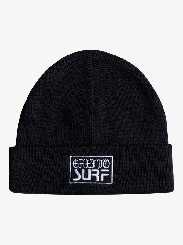 quiksilver, Ghetto Surf Beanie, BLACK (kvj0) 0 Ghetto Surf Beanie EQYHA03086 Quiksilver