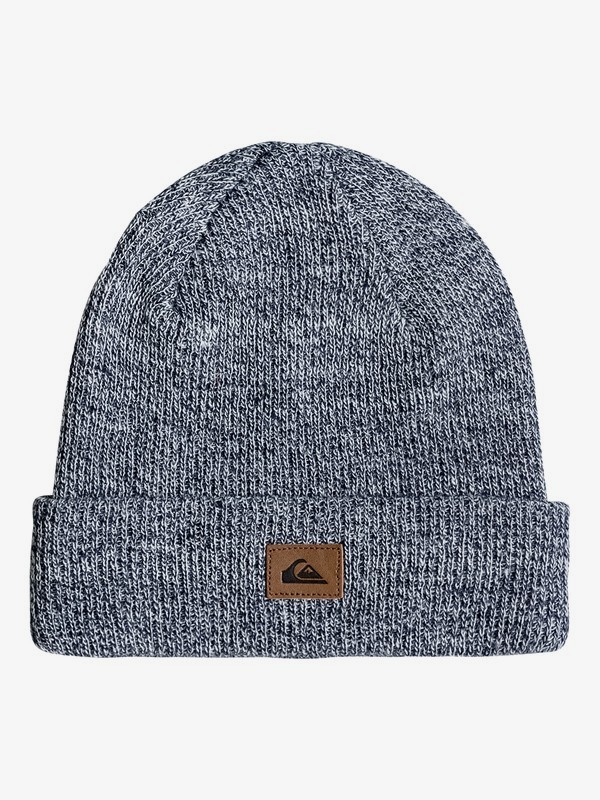 quiksilver, Performed Cuff Beanie, DARK DENIM HEATHER (brqh) 0 Performed Cuff Beanie Blue EQYHA03089 Quiksilver