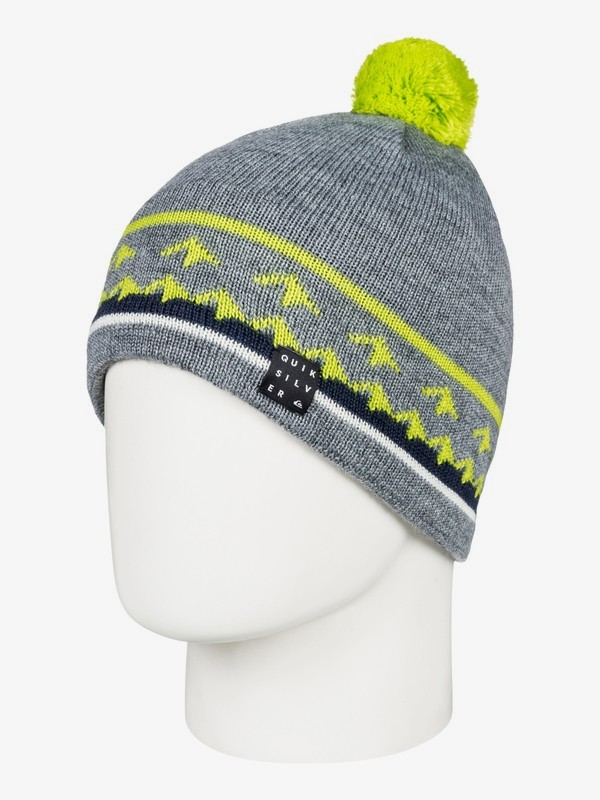 quiksilver, Barrow - Bonnet pour Homme, GREY HEATHER (kpgh) 0 Barrow - Bonnet pour Homme Noir EQYHA03153 Quiksilver