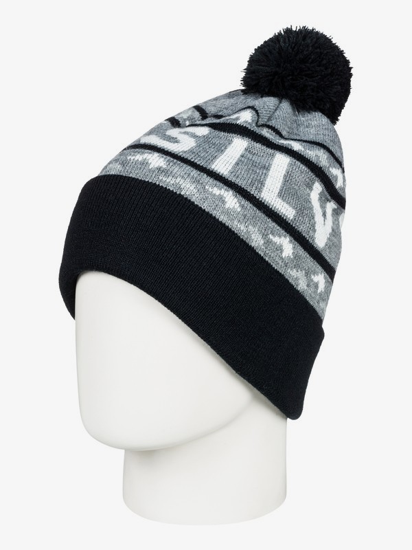 quiksilver, Summit Beanie, BLACK (kvj0) 0 Summit Beanie Black EQYHA03154 Quiksilver