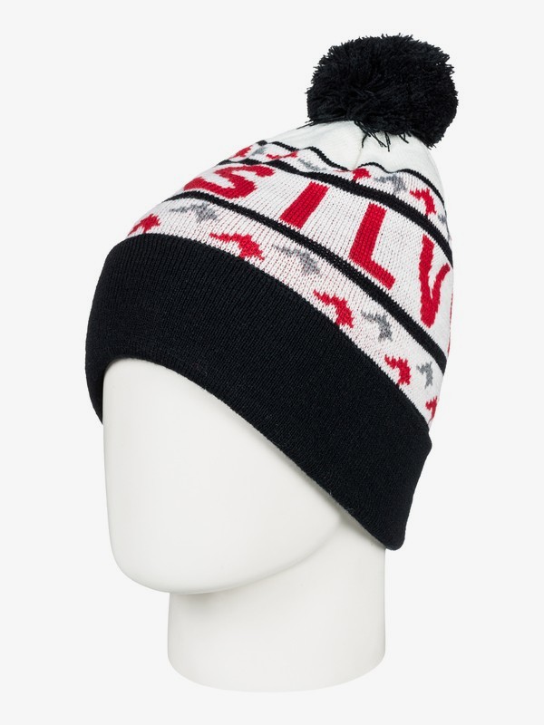 quiksilver, Summit Beanie, SNOW WHITE (wbk0) 0 Summit Beanie White EQYHA03154 Quiksilver