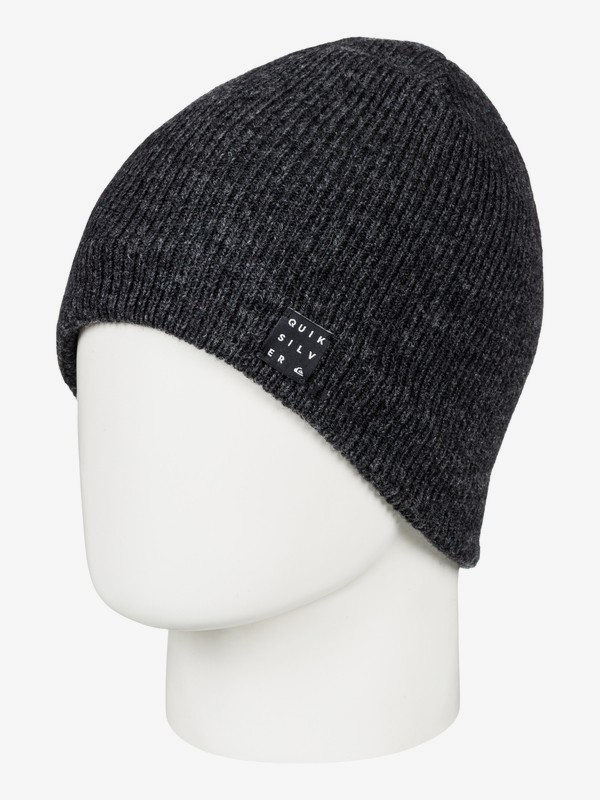 quiksilver, Snowly - Bonnet pour Homme, BLACK HEATHER (kvjh) 0 Snowly - Bonnet pour Homme Noir EQYHA03157 Quiksilver