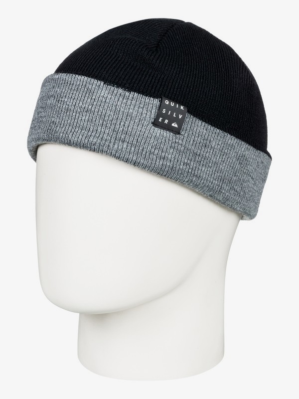 quiksilver, Snow Mystery - Bonnet pour Homme, GREY HEATHER (kpgh) 0 Snow Mystery - Bonnet pour Homme Noir EQYHA03168 Quiksilver