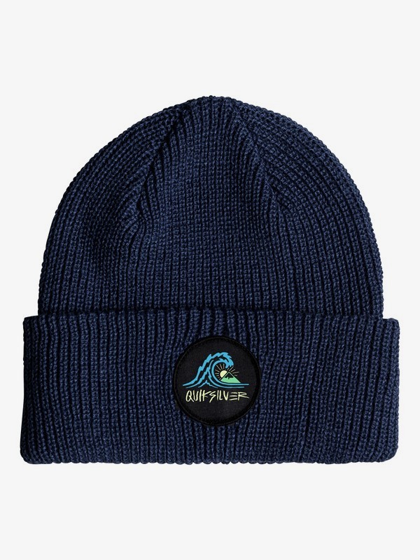 quiksilver, Performed Patch - Bonnet pour Homme, DARK DENIM (brq0) 0 Performed Patch - Bonnet pour Homme Bleu EQYHA03170 Quiksilver