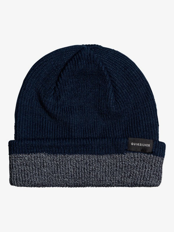 quiksilver, Performed Color Block 2 - Gorro Reversible para Hombre, MOONLIT OCEAN (byk0) 0 Performed Color Block 2 - Gorro Reversible para Hombre Azul EQYHA03172 Quiksilver