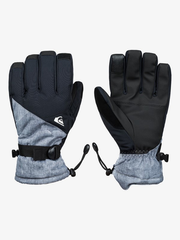 quiksilver, Mission Snowboard/Ski Gloves, GREY_SIMPLE TEXTURE (kpg2) 0 Mission Snowboard/Ski Gloves Black EQYHN03111 Quiksilver