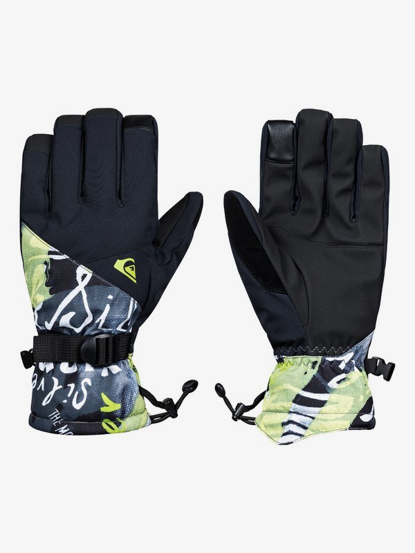 quiksilver, Mission - Guantes para esquí/snowboard para Hombre, BLACK_CONSTRUCT (kvj5) 0 Mission - Guantes para esquí/snowboard para Hombre Negro EQYHN03111 Quiksilver