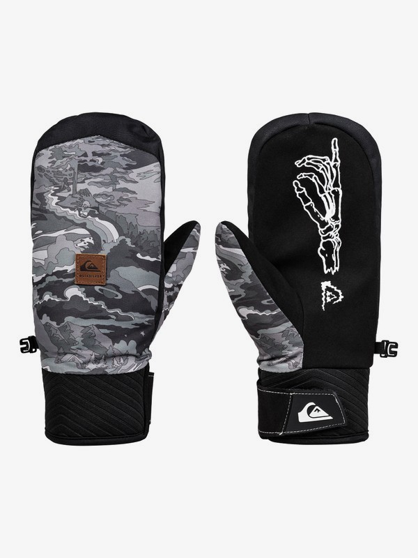 quiksilver, Method Snowboard/Ski Mittens, BLACK SNOWSCENE (kvm8) 0 Method Snowboard/Ski Mittens Black EQYHN03123 Quiksilver