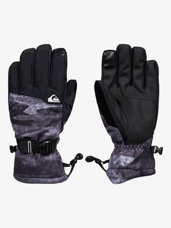 quiksilver, Mission Snowboard/Ski Gloves, BLACK MATTE PAINTING (kvm9) 0 Mission Snowboard/Ski Gloves Black EQYHN03125 Quiksilver