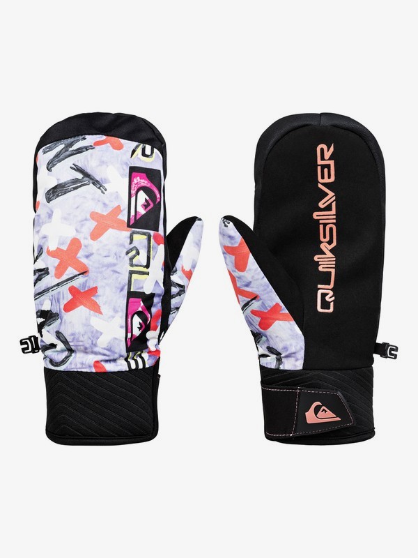 quiksilver, Method Anniversary Snowboard/Ski Mittens, BLACK WARPAINT (kvm1) 0 Method Anniversary Snowboard/Ski Mittens Black EQYHN03129 Quiksilver