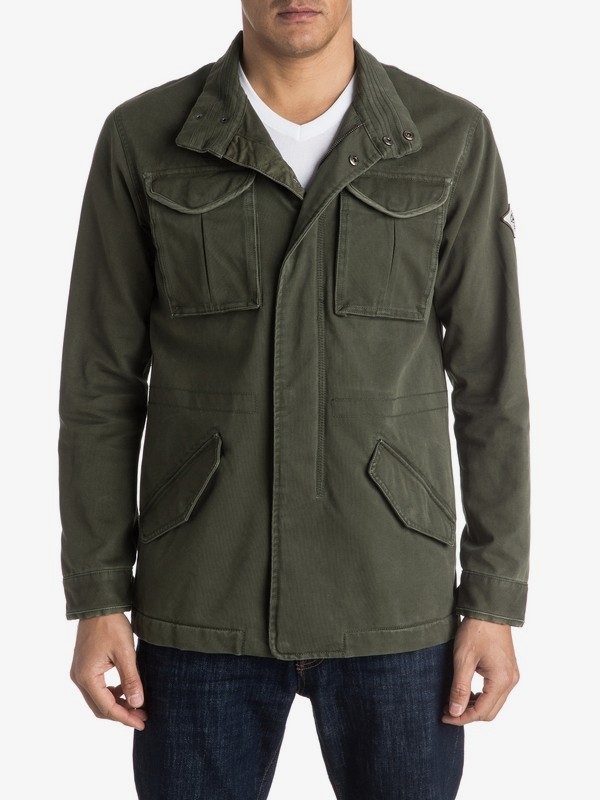 quiksilver, New hatital Military Jacket, FOREST NIGHT (csn0) 0 New hatital Military Jacket EQYJK03242 Quiksilver