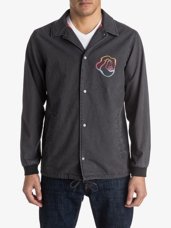 quiksilver, Sun Nap Coach Jacket, TARMAC (kta0) 0 Sun Nap Coach Jacket EQYJK03246 Quiksilver