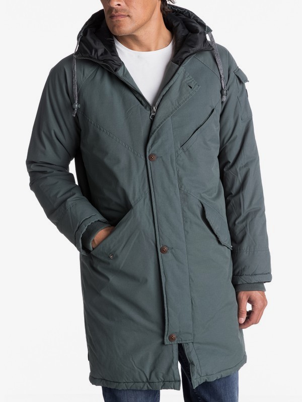 quiksilver, Kayapa Water Repellent Longline Parka, URBAN GREY (krn0) 0 Kayapa Water Repellent Longline Parka EQYJK03351 Quiksilver
