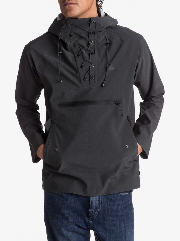 quiksilver, Mokoreta Water-Repellent Technical Pullover Jacket, TARMAC (kta0) 0 Mokoreta Water-Repellent Technical Pullover Jacket EQYJK03357 Quiksilver