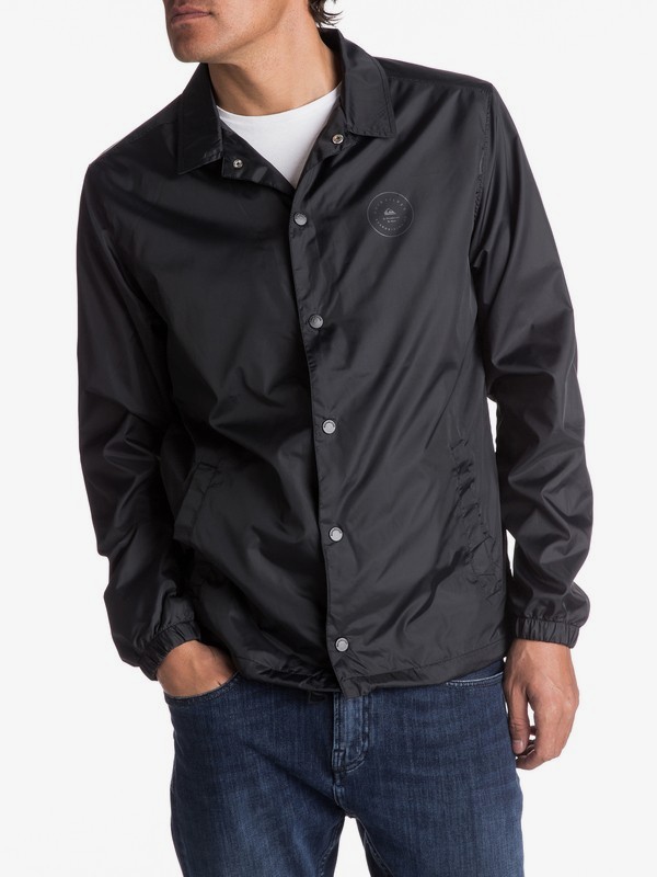 quiksilver, Surf Coach Coaches Jacket, BLACK (kvj0) 0 Surf Coach Coaches Jacket Black EQYJK03370 Quiksilver
