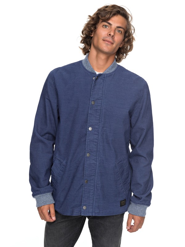 quiksilver, Hammer Breaks - Chaqueta de Pana para Hombre, VINTAGE INDIGO (byl0) 0 Hammer Breaks - Chaqueta de Pana para Hombre Azul EQYJK03383 Quiksilver