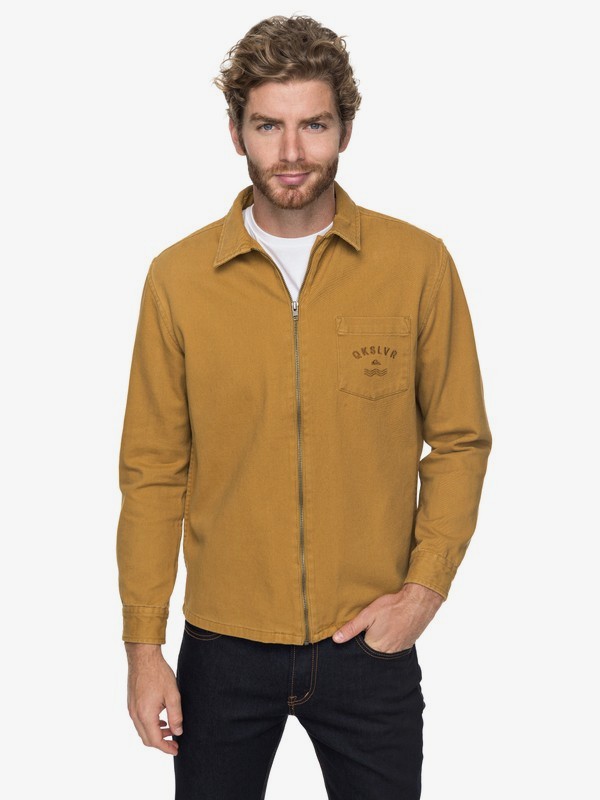 quiksilver, Riser Twill - Veste zippée pour Homme, CATHAY SPICE (cpb0) 0 Riser Twill - Veste zippée pour Homme EQYJK03391 Quiksilver