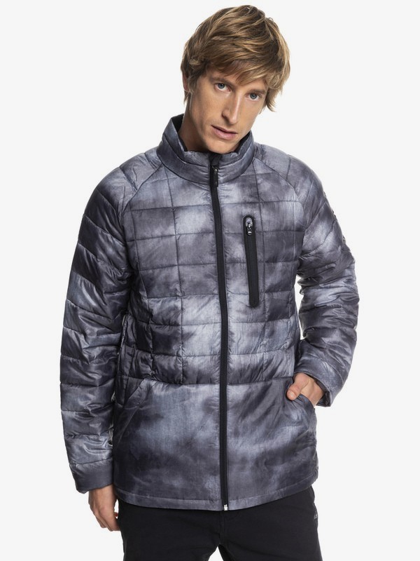quiksilver, Release Waterproof Zip-Up Jacket, GREY_SIMPLE TEXTURE (kpg2) 0 Release Waterproof Zip-Up Jacket EQYJK03400 Quiksilver