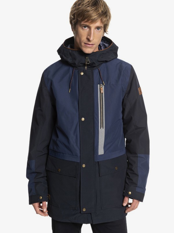 quiksilver, Sedona - Waterdichte parka met capuchon voor Heren, DRESS BLUES (btk0) 0 Sedona - Waterdichte parka met capuchon voor Heren Blue EQYJK03410 Quiksilver