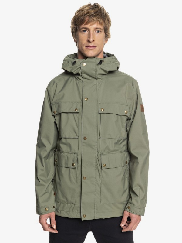 quiksilver, City SpinDye® - Waterproof Hooded Parka for Men, GRAPE LEAF (cre0) 0 City SpinDye® - Waterproof Hooded Parka for Men Brown EQYJK03413 Quiksilver