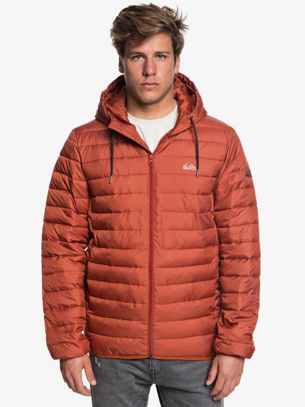 quiksilver, Scaly - Doudoune déperlante pour Homme, BARN RED (rqj0) 0 Scaly - Doudoune déperlante pour Homme Rouge EQYJK03418 Quiksilver