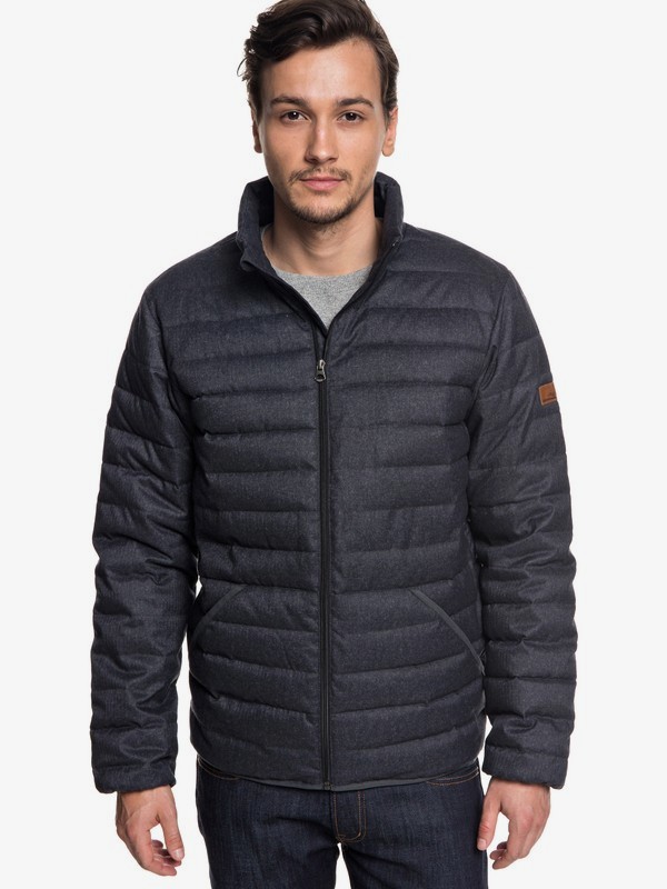 quiksilver, Scaly - Puffer Jacket for Men, DARK GREY HEATHER (krph) 0 Scaly - Puffer Jacket for Men Black EQYJK03422 Quiksilver