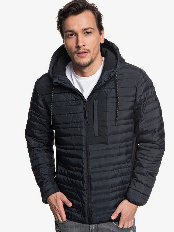 quiksilver, Scaly - Wasserabweisende Steppjacke für Männer, BLACK (kvj0) 0 Scaly - Wasserabweisende Steppjacke für Männer Schwarz EQYJK03423 Quiksilver