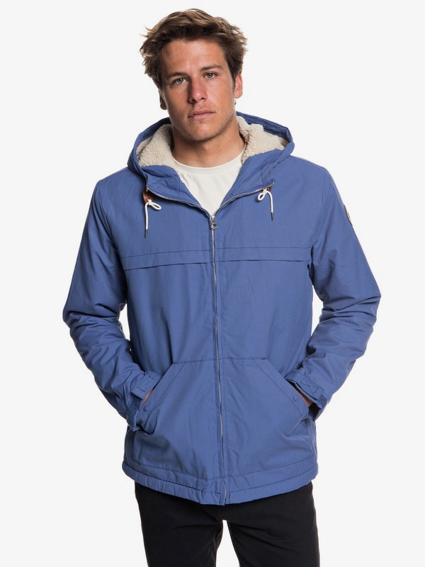 quiksilver, Wanna - Parka resistente al agua con capucha para Hombre, BIJOU BLUE (bng0) 0 Wanna - Parka resistente al agua con capucha para Hombre Azul EQYJK03434 Quiksilver