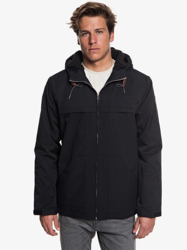quiksilver, Wanna - Parka à capuche déperlante pour Homme, BLACK (kvj2) 0 Wanna - Parka à capuche déperlante pour Homme Noir EQYJK03434 Quiksilver