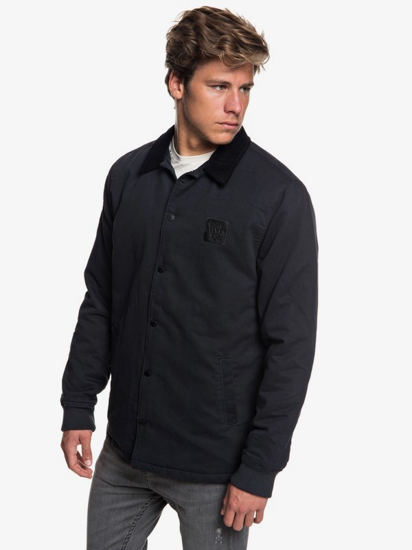quiksilver, Kofuji Water Resistant Coaches Jacket, BLACK (kvj0) 0 Kofuji Water Resistant Coaches Jacket Black EQYJK03435 Quiksilver