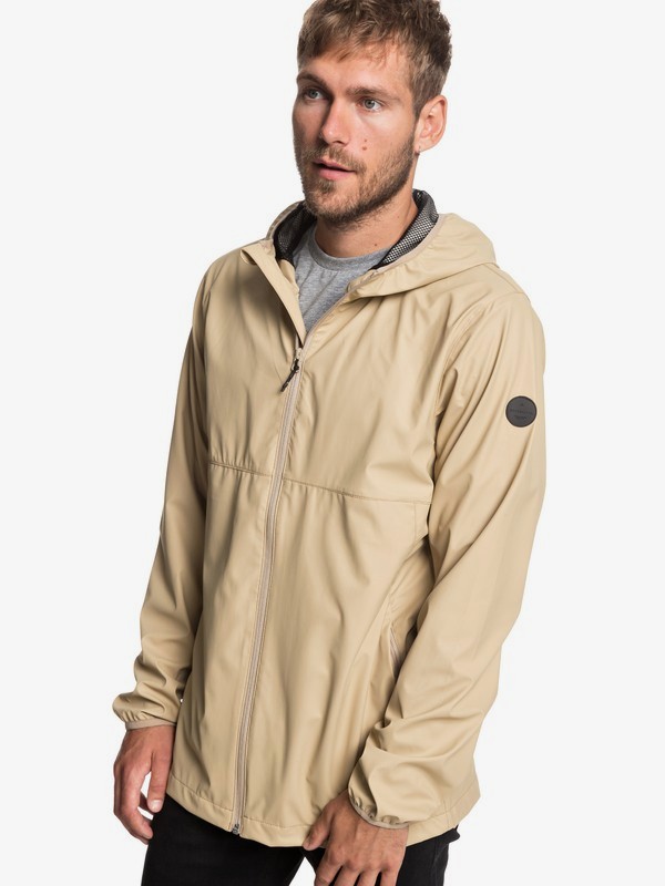 quiksilver, Kamakura Rains - Hooded Raincoat for Men, PLAGE (ckk0) 0 Kamakura Rains - Hooded Raincoat for Men Brown EQYJK03438 Quiksilver