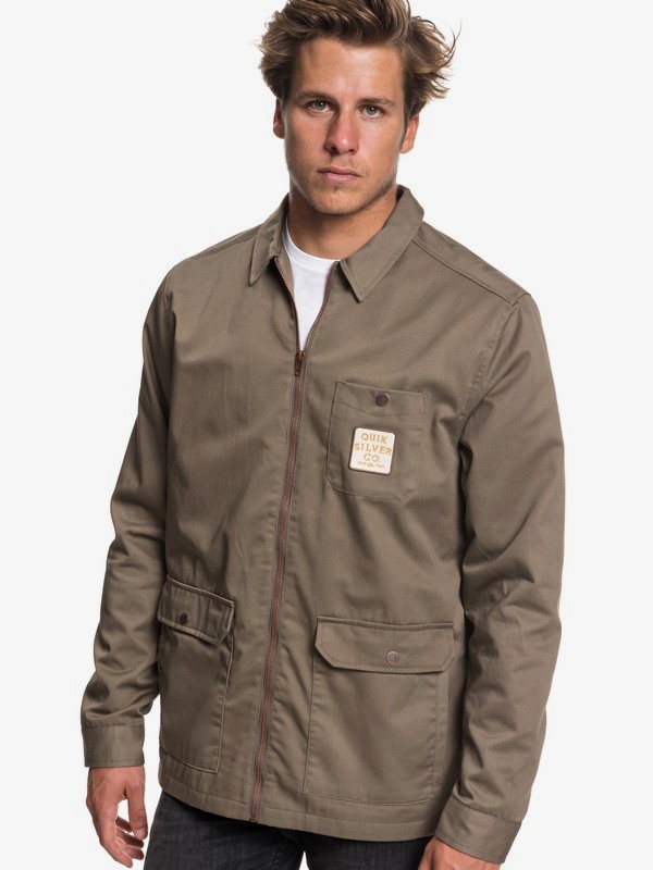 quiksilver, Mashu Times Workwear Jacket, FALCON (szg0) 0 Mashu Times Workwear Jacket Grey EQYJK03452 Quiksilver