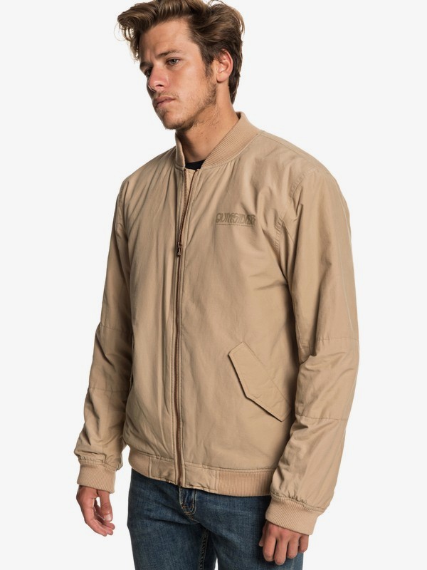 quiksilver, Rock It - Bomber Jacket for Men, PLAGE (ckk0) 0 Rock It - Bomber Jacket for Men Brown EQYJK03468 Quiksilver