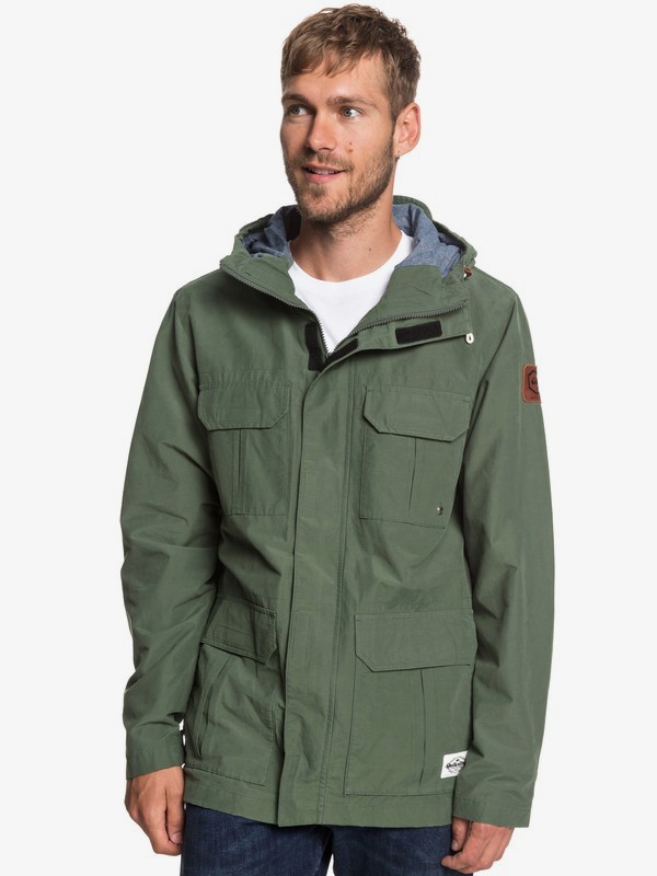 quiksilver, Fresh Evidence - Field Jacket for Men, THYME (cqy0) 0 Fresh Evidence - Field Jacket for Men Brown EQYJK03470 Quiksilver