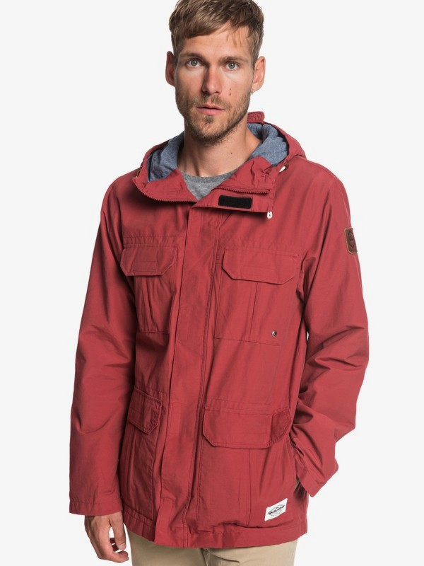 quiksilver, Fresh Evidence - Field Jacket for Men, BRICK RED (rqn0) 0 Fresh Evidence - Field Jacket for Men Red EQYJK03470 Quiksilver