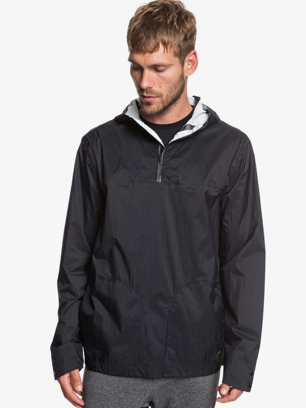 quiksilver, Adapt - Anorak déperlant souple et pliable pour Homme, BLACK (kvj0) 0 Adapt - Anorak déperlant souple et pliable pour Homme Noir EQYJK03474 Quiksilver