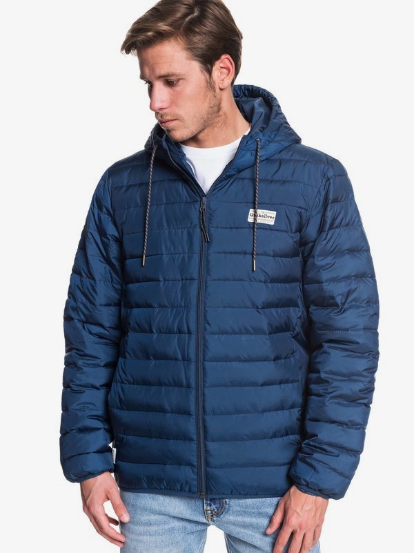 quiksilver, Scaly - Donsjack met capuchon voor Heren, MOONLIT OCEAN (byk0) 0 Scaly - Donsjack met capuchon voor Heren Blue EQYJK03504 Quiksilver