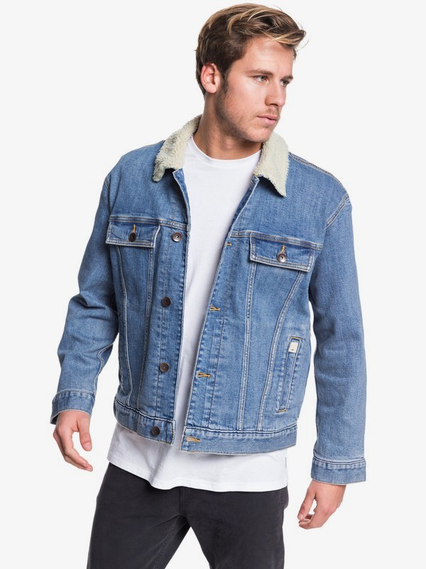quiksilver, Quiksilver - Denim Jacket, BLUE USED (bylw) 0 Quiksilver - Denim Jacket Blue EQYJK03509 Quiksilver