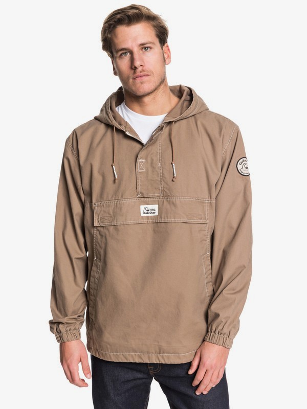 quiksilver, Tazawa Wash Hooded Anorak, CARIBOU (sze0) 0 Tazawa Wash Hooded Anorak Grey EQYJK03511 Quiksilver