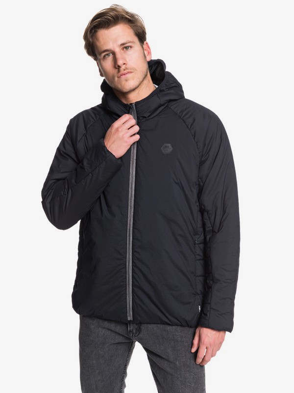 quiksilver, Adapt Lightweight Hooded Packable Down Jacket, BLACK (kvj0) 0 Adapt Lightweight Hooded Packable Down Jacket Black EQYJK03519 Quiksilver