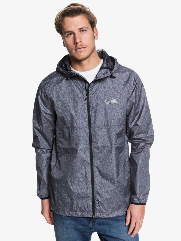 quiksilver, Everyday Hooded Windbreaker, DARK GREY HEATHER (krph) 0 Everyday Hooded Windbreaker Black EQYJK03521 Quiksilver